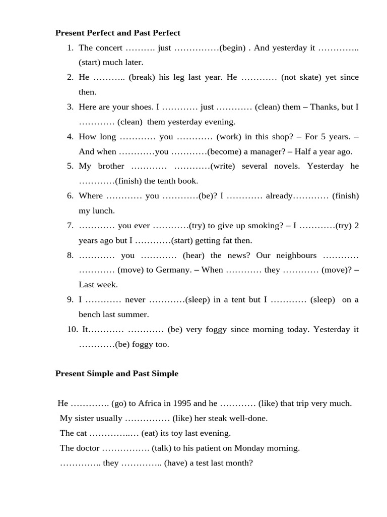 English Tenses: Perfect, Simple, Continuous | PDF | Chess Openings ...