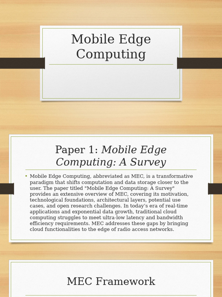 Mobile Edge Computing | PDF | Internet Of Things | Computer Network