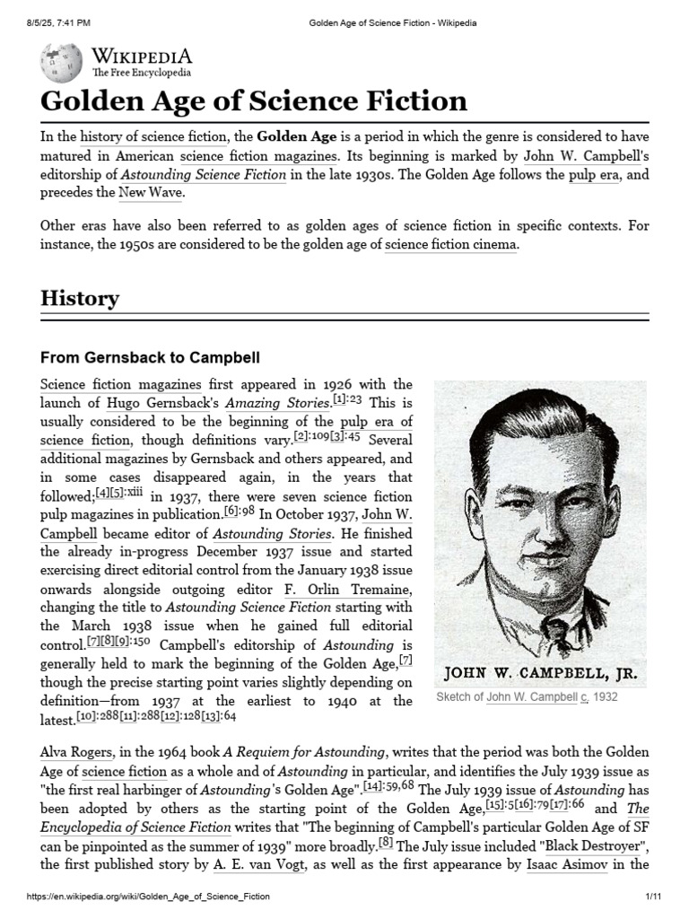 John W. Campbell and Sci-Fi's Gol…