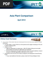 Asia Plant Comparison April 2012