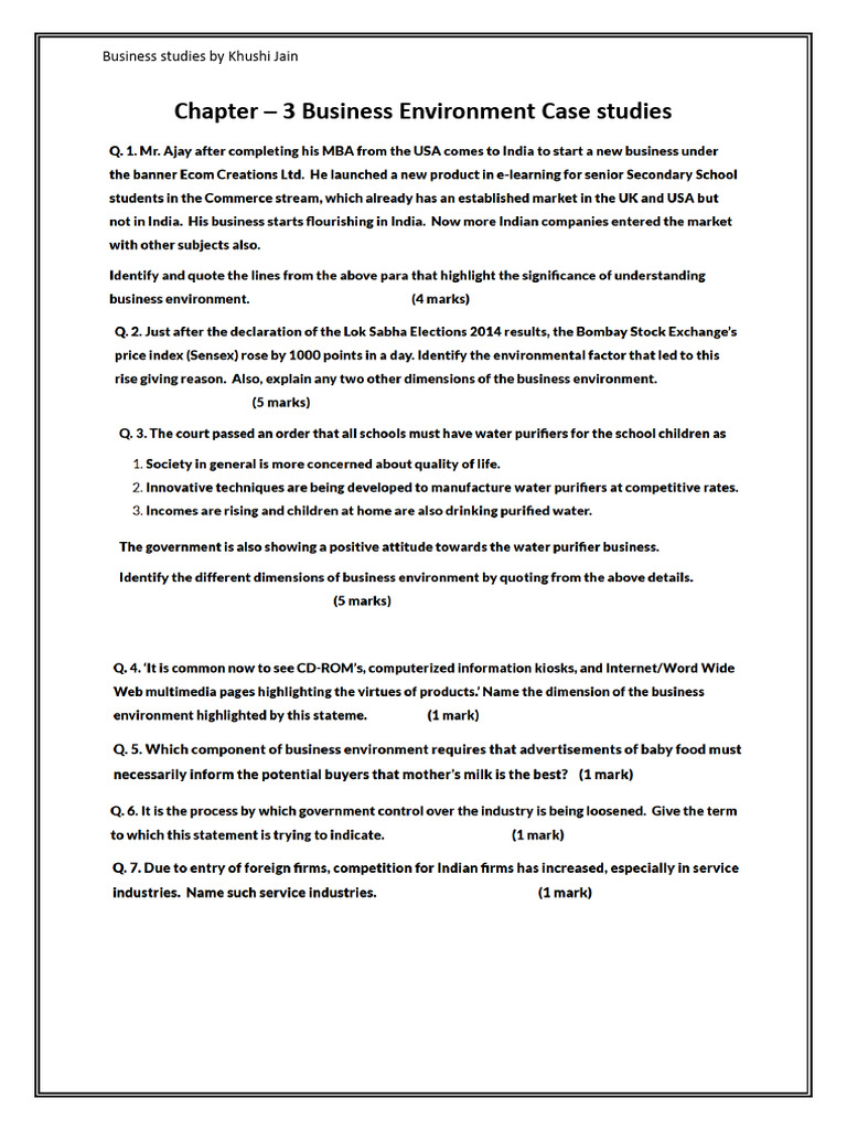 Chpt 3 Case Studies Bst | PDF