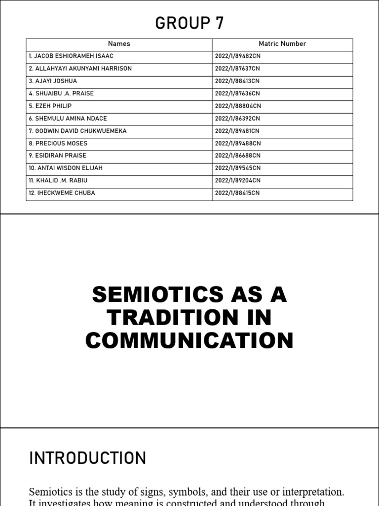 Semiotics in Communication Analysis | PDF | Semiotics | Semantics