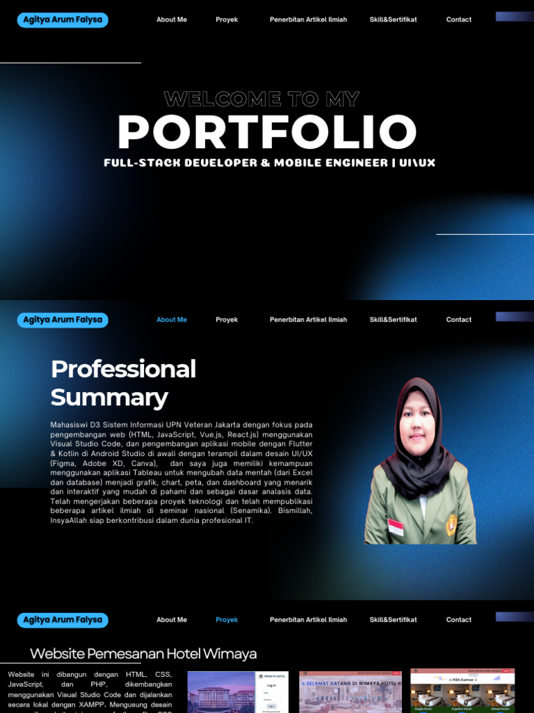 Portofolio Full-Stack Developer dan Mobile Engineer | PDF