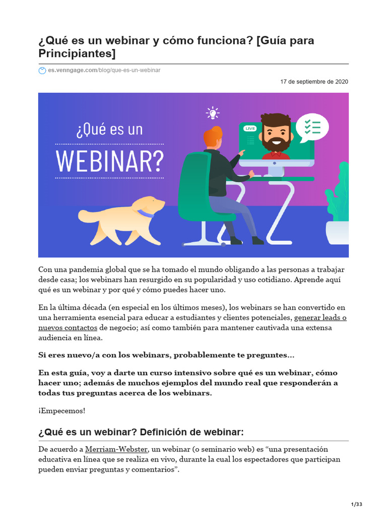Cómo funcionan los webinars | PDF | Marketing | Software como servicio