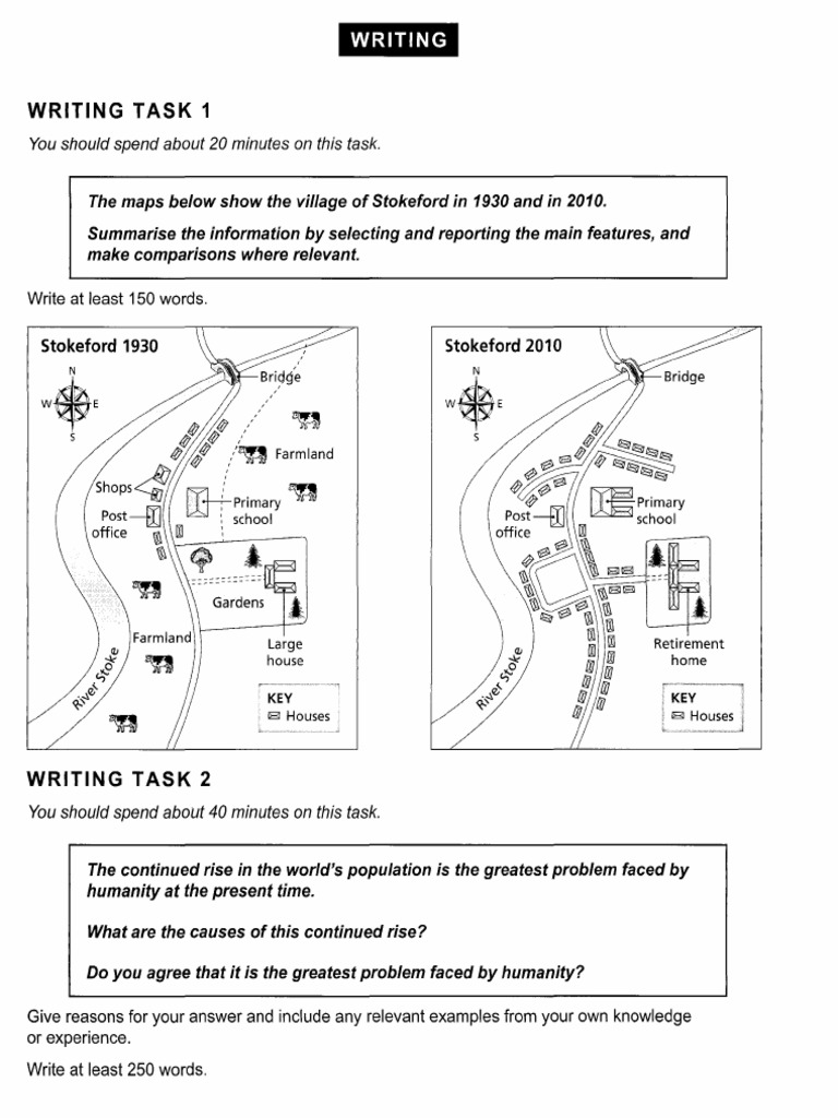 Writing Practice Question (Changes To A Map) | PDF
