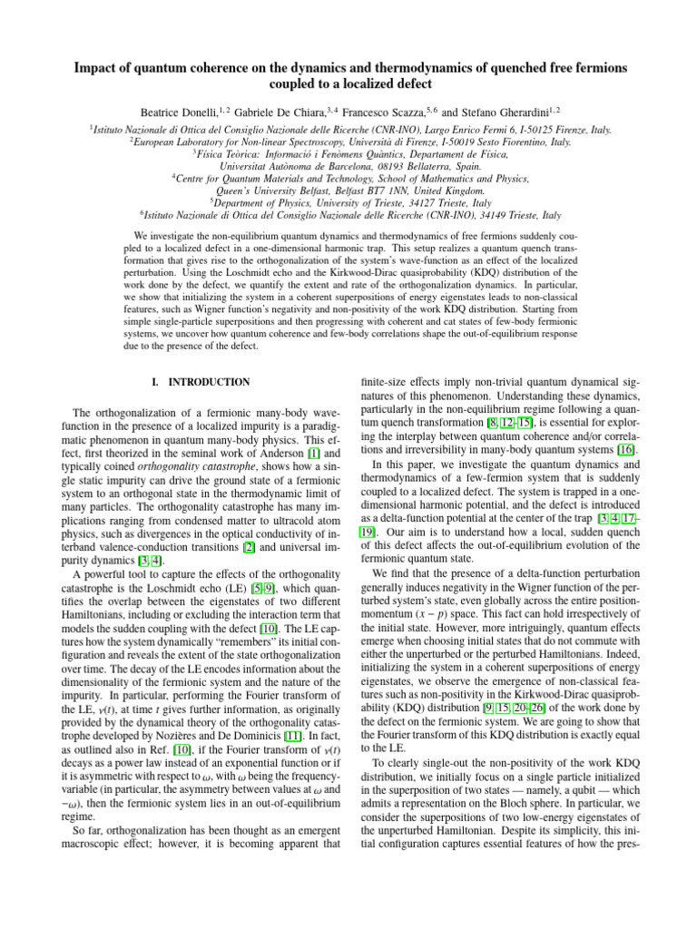 Impact of Quantum Coherence On The Dynamics and Thermodynamics of ...