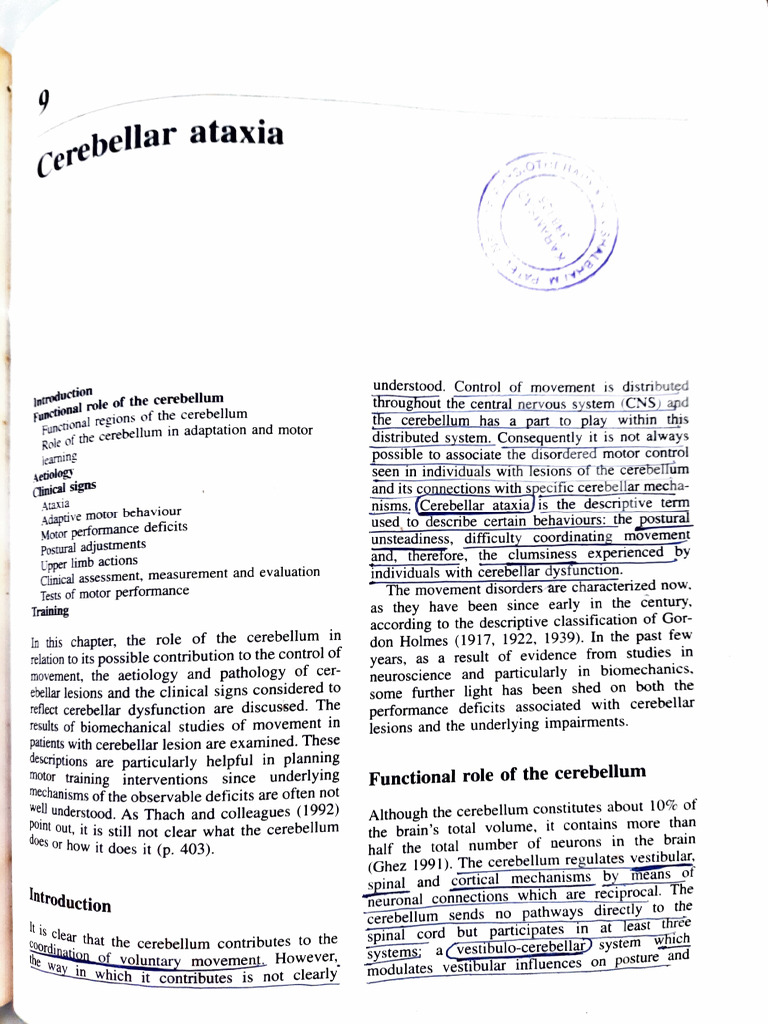 Cerebral Ataxia | PDF | Cerebellum | Cerebral Cortex