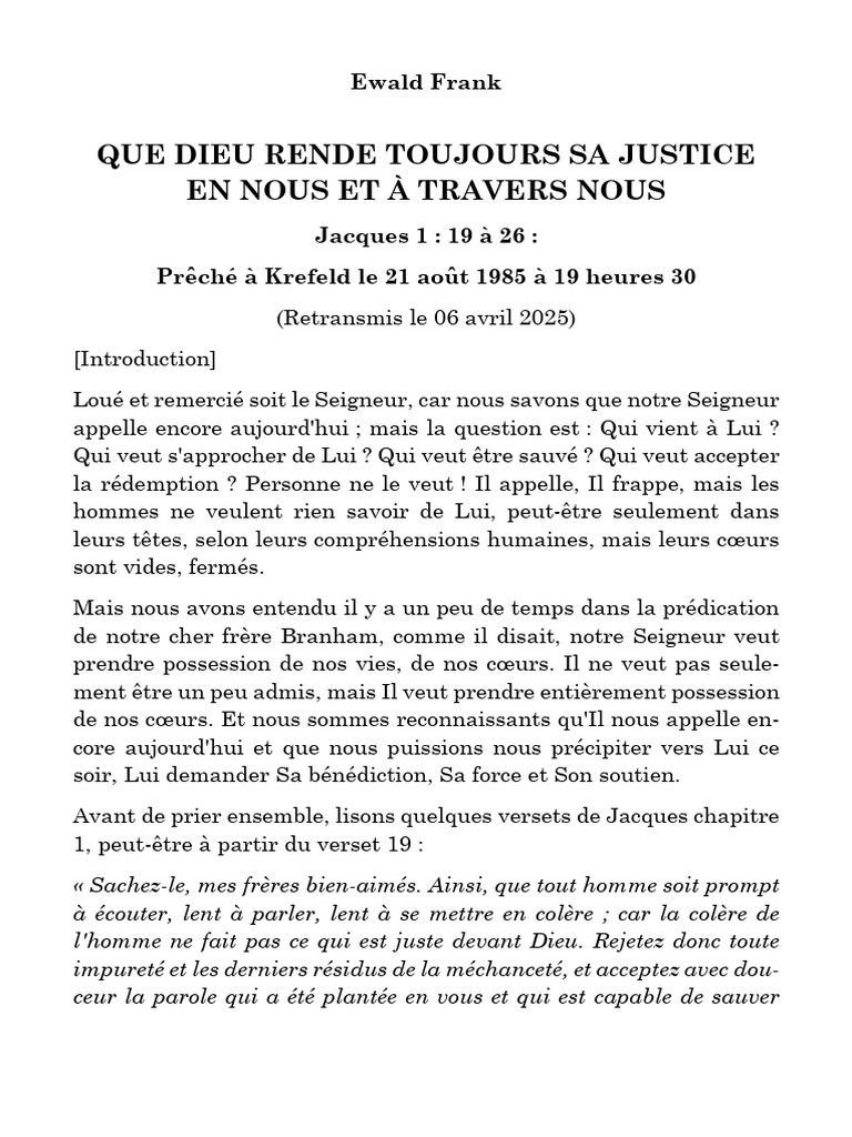 Justice divine et pratique de la foi | PDF | Dieu | Grâce (christianisme)