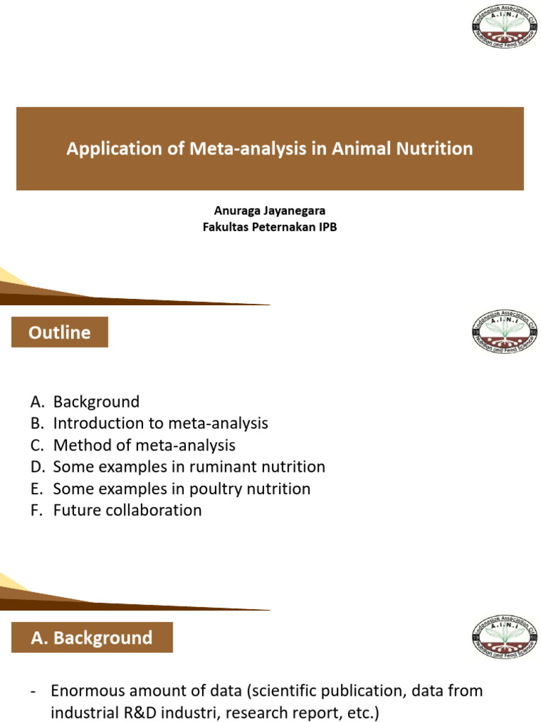 Meta-Analysis in Animal Nutrition - Anuraga Jayanegara | PDF | Effect ...