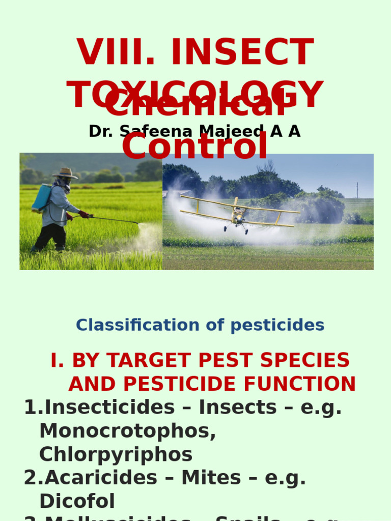 21. Classification of Pesticides | PDF | Insecticide | Pest (Organism)
