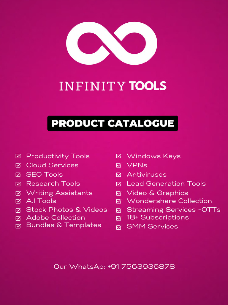 Infinity Tools Product Catalogue - IT - 20240919 - 225221 - 0000 | PDF ...
