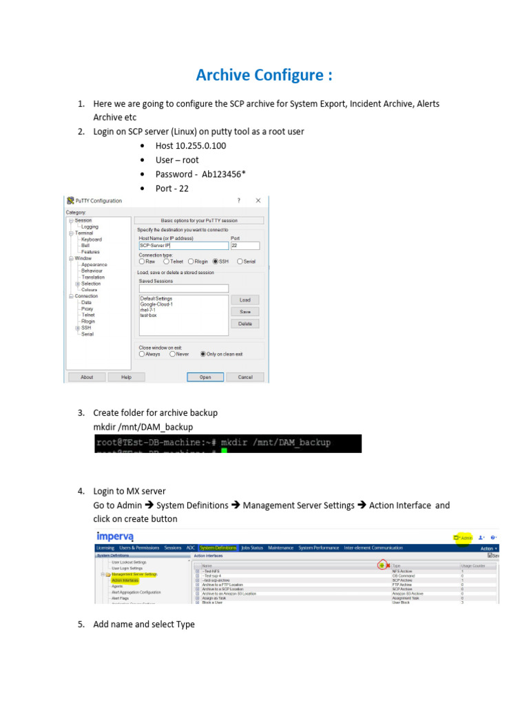 SCP Archive Configuration Guide | PDF