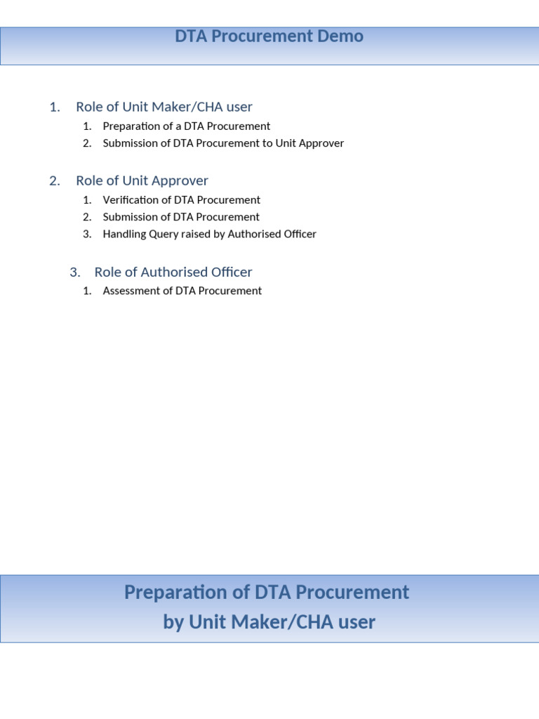DTA Procurement Process Overview | PDF | Software | Computing