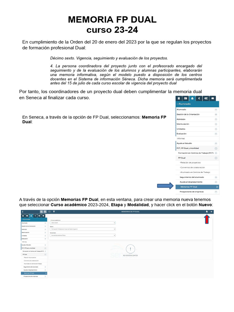 Tutorial Memoria FP Dual 23-24 | PDF