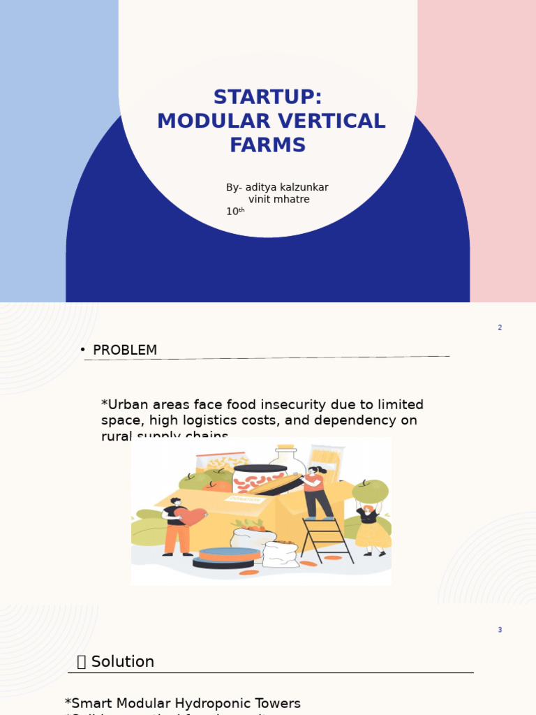 Modular Vertical Farms for Urban Food Security | PDF