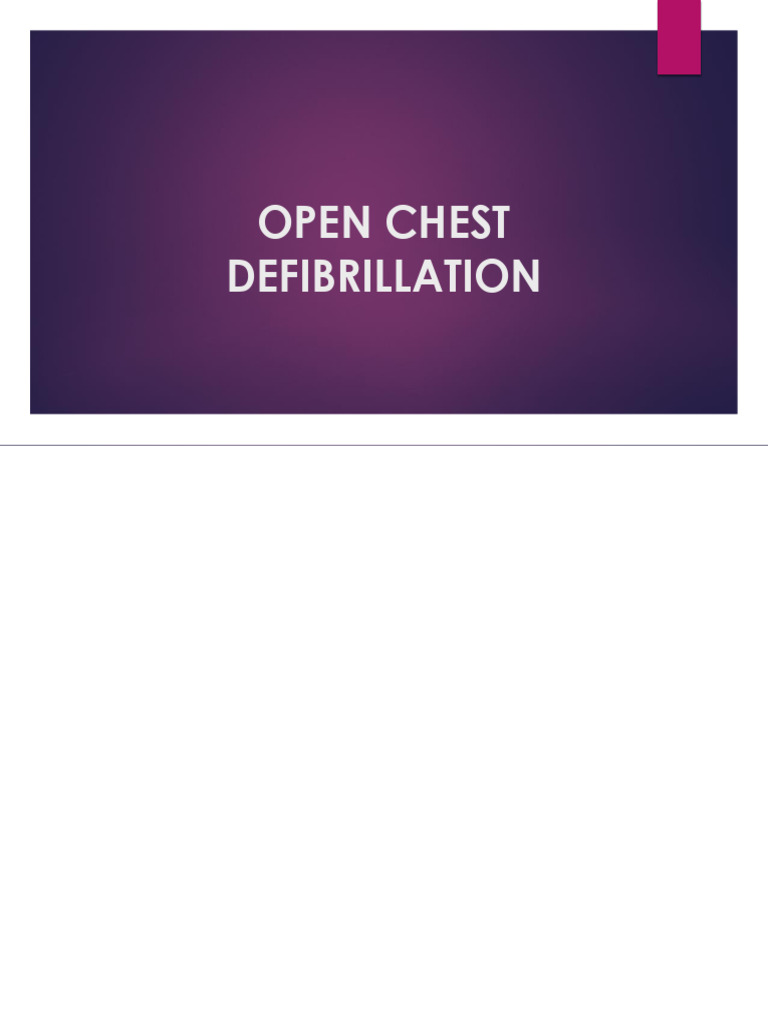 Internal Cardiac Defibrillation | PDF | Cardiopulmonary Resuscitation ...