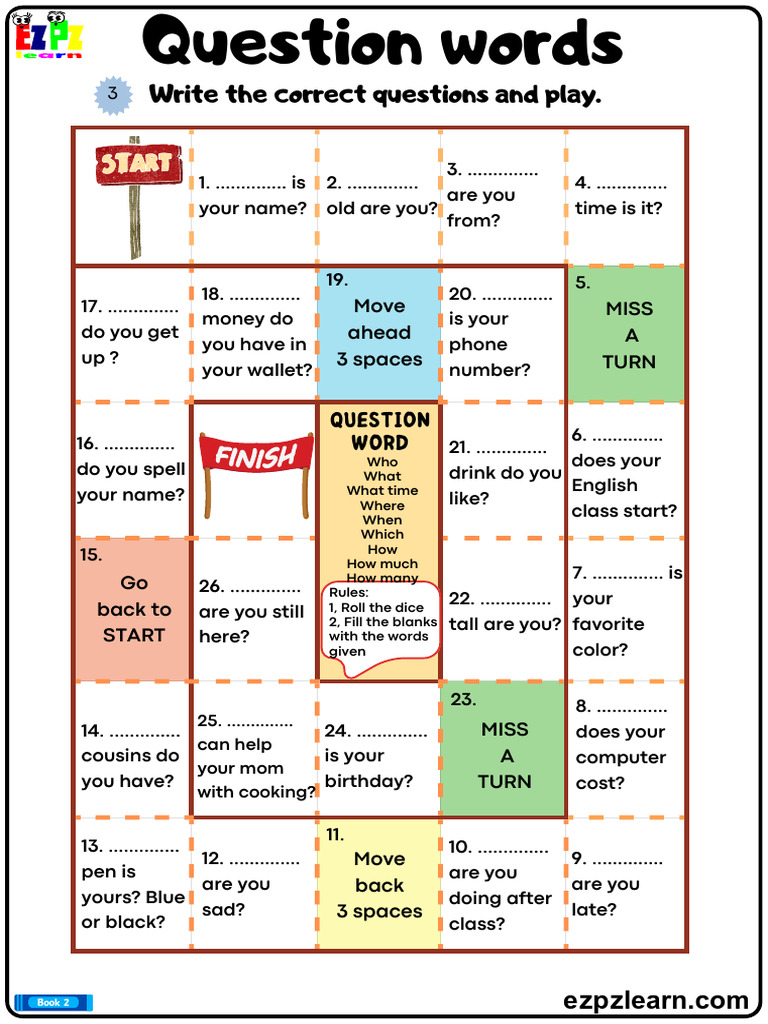Fun Question Word Game for Kids | PDF | Chess | Chess Theory