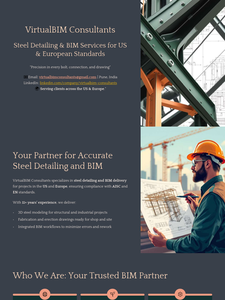 Steel Detailing & BIM Services India | PDF | Building Information ...