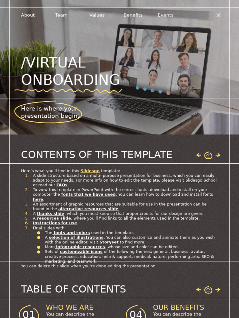 Virtual Onboarding Presentation Guide | PDF | Planets | Planets In ...