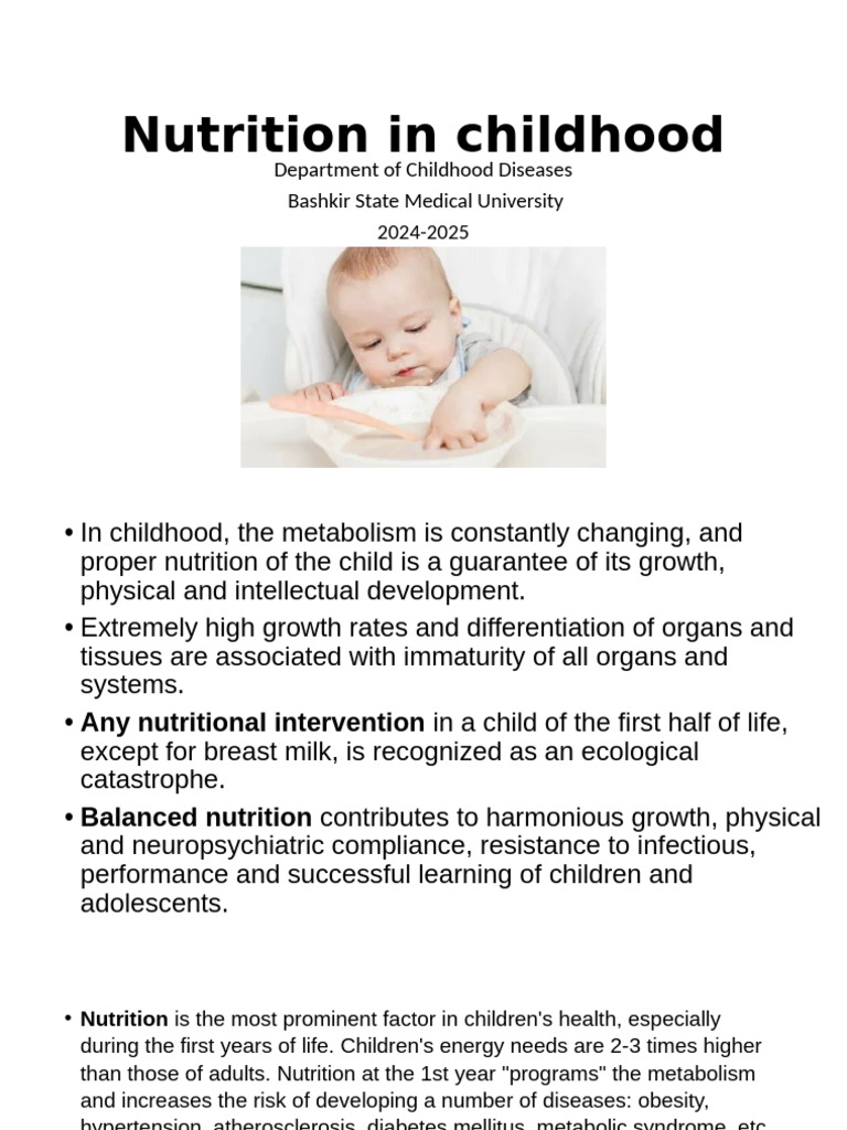 Nutrition and Breastfeeding in Childhood | PDF | Breastfeeding | Breast ...