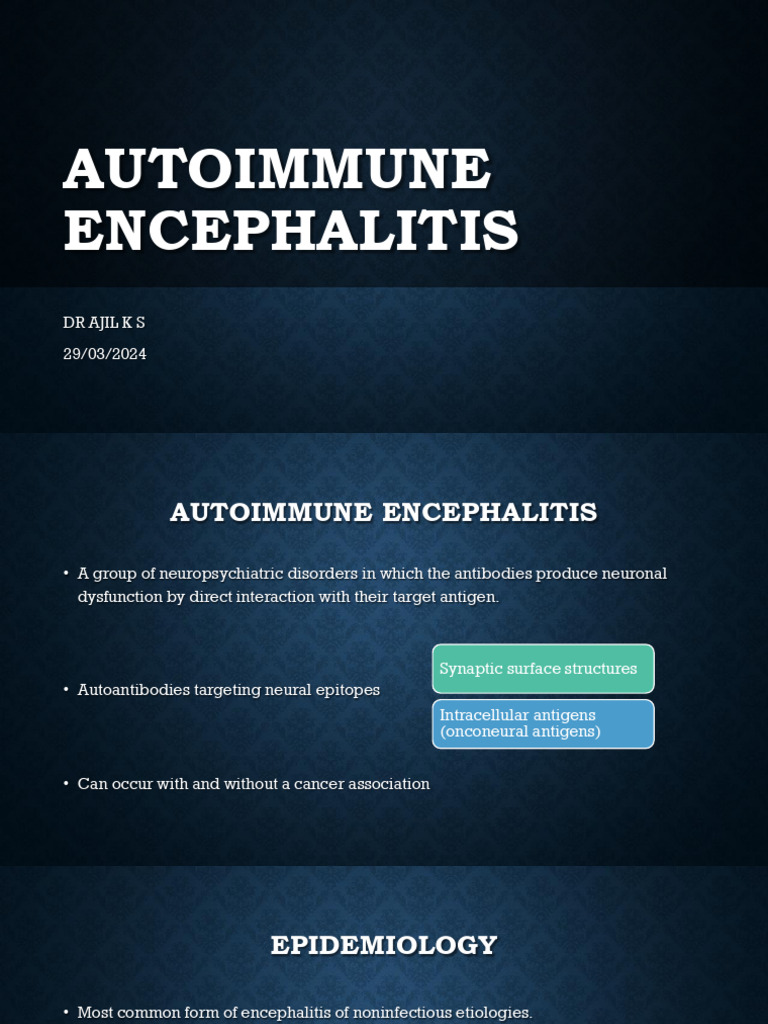 Autoimmune Encephalitis | PDF | Clinical Medicine | Neurological Disorders