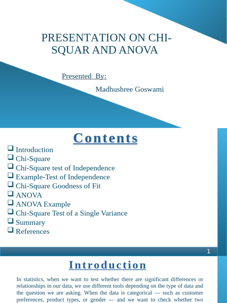 Chi-Square vs ANOVA Explained | PDF | Chi Squared Test | Analysis Of ...