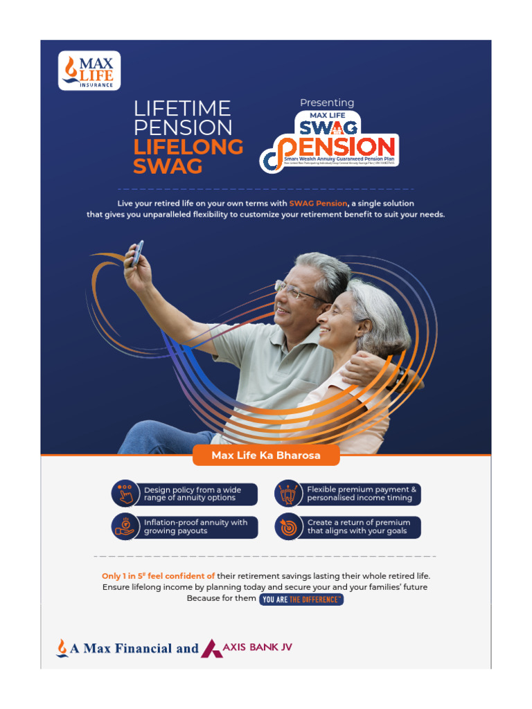 Max Life SWAG Pension Plan Overview | PDF | Life Annuity | Demographic ...