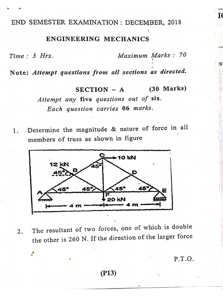 2nd Sem PYQs | PDF