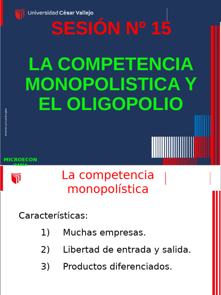 Competencia Monopolística y Oligopolio | PDF | Monopolio | Oligopolio