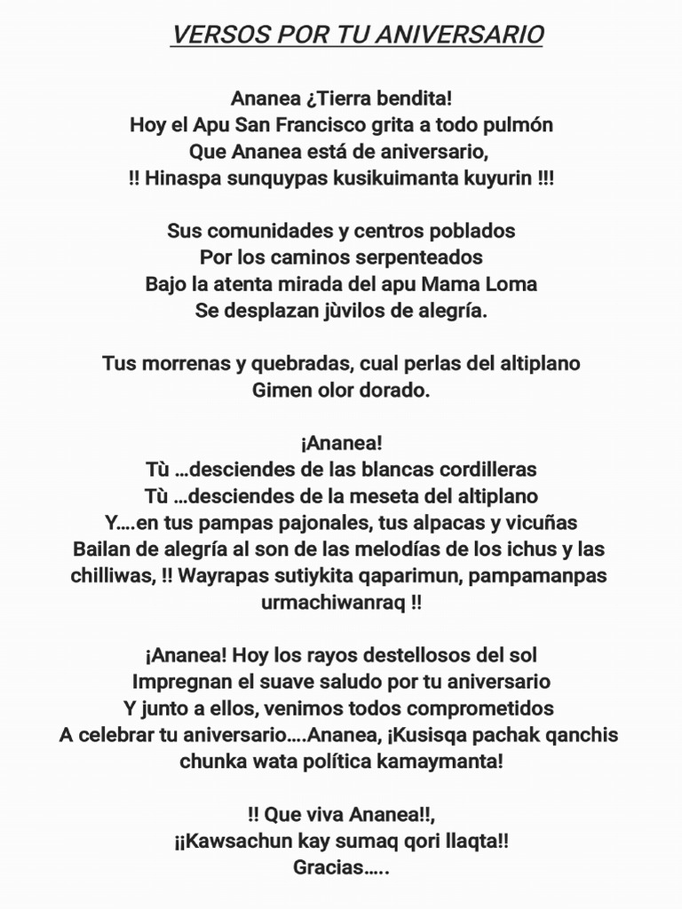 Ananea | PDF