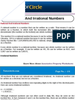 Rational and Irrational Numbers