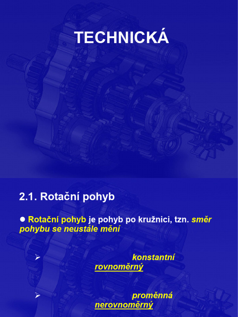 6 Kinematika - Rotační Pohyb Rovnoměrný | PDF