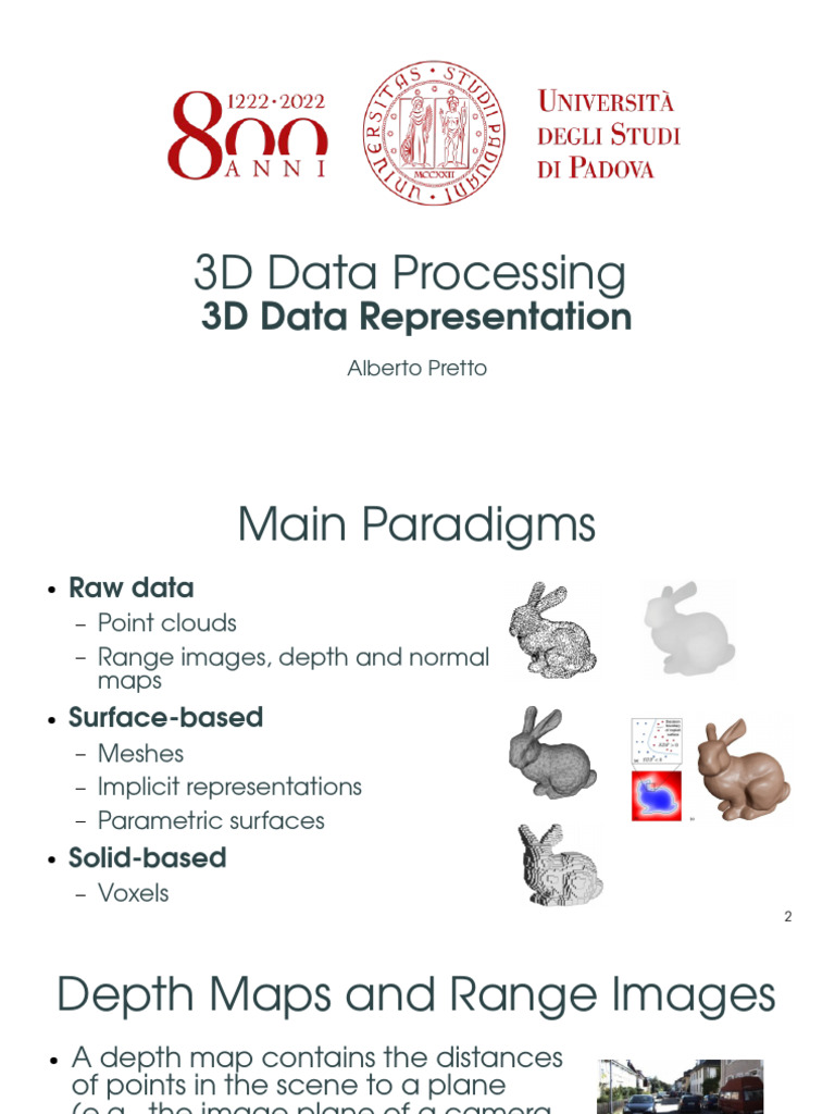 3D Data Representation Techniques | PDF | Manifold | Principal ...