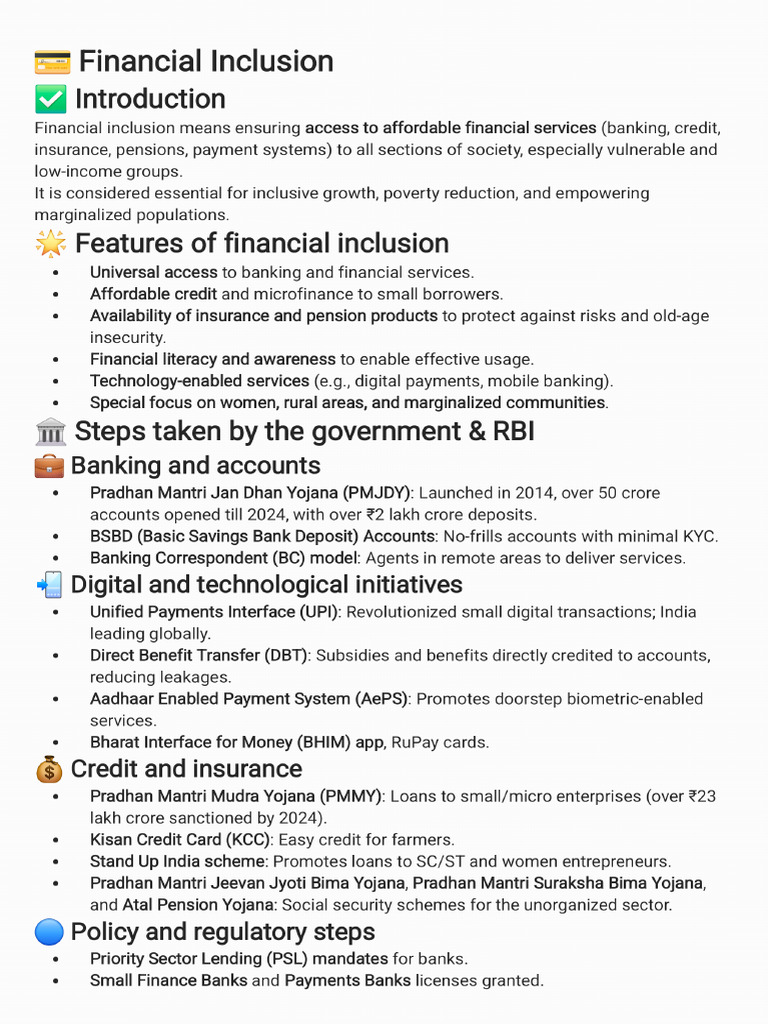 Financial Inclusion - 250708 - 191031 | PDF
