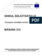 Ghidul Solicitantului Pentru Masura 313 Varianta Finala 16 Martie 2012