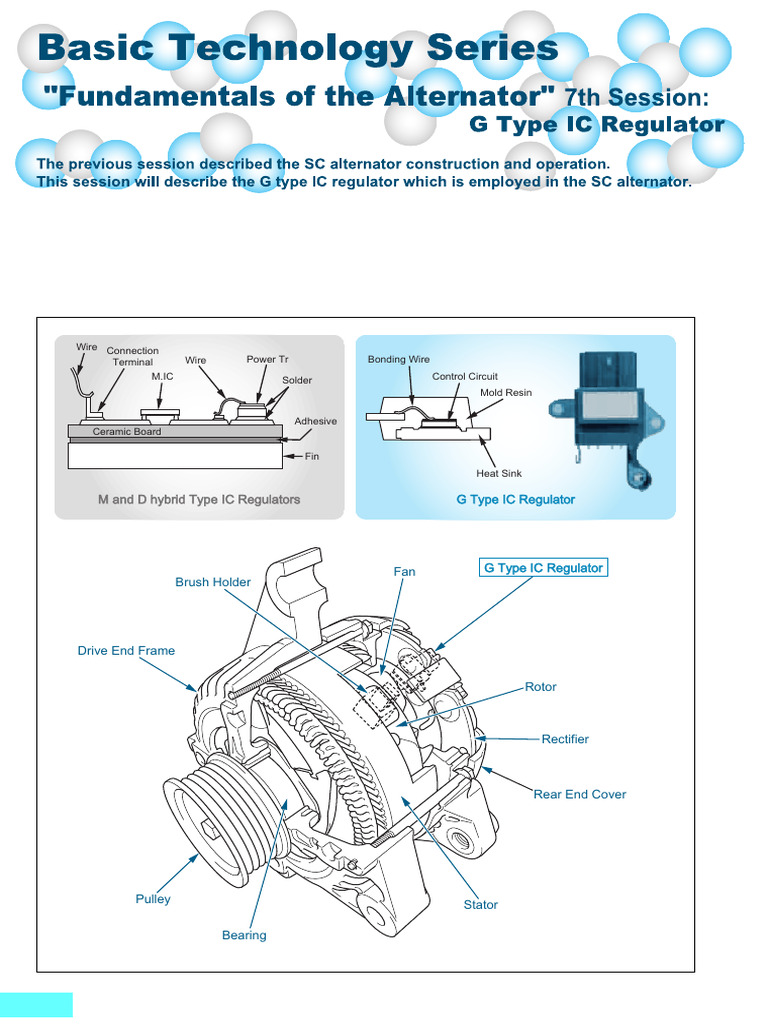 G Type IC Regulator in Alternators | PDF | Inductor | Electric Current