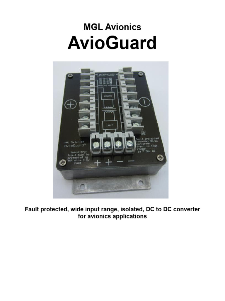 Avio Guard | PDF | Direct Current | Power Supply
