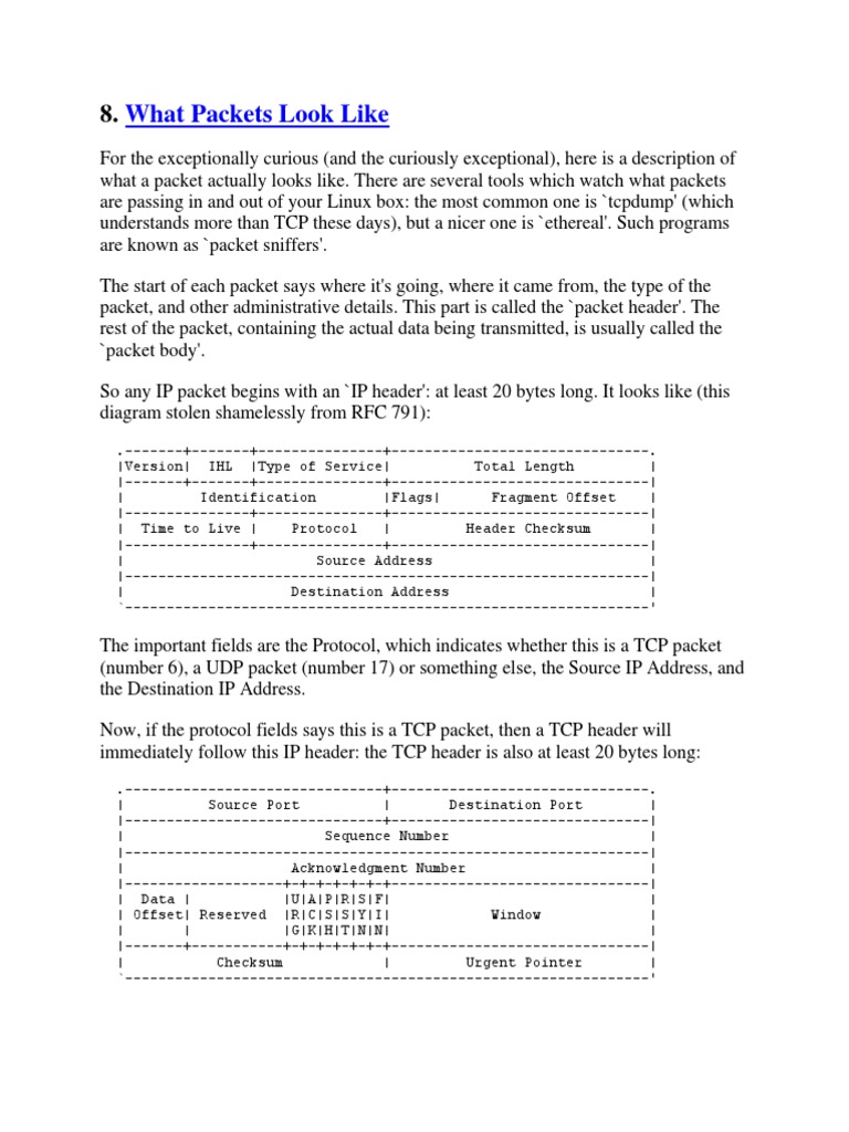 Understanding Packet Structure in Linux | PDF | Network Packet ...