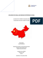 12458755 Influences on Small and Medium Enterprises in China