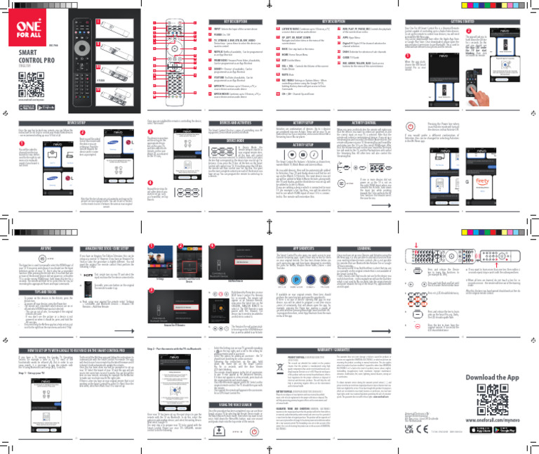 URC 7966 Remote Setup Guide | PDF | Consumer Electronics | Computing
