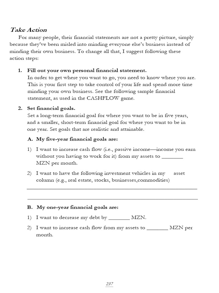 Personal Financial Goal Setting Guide | PDF