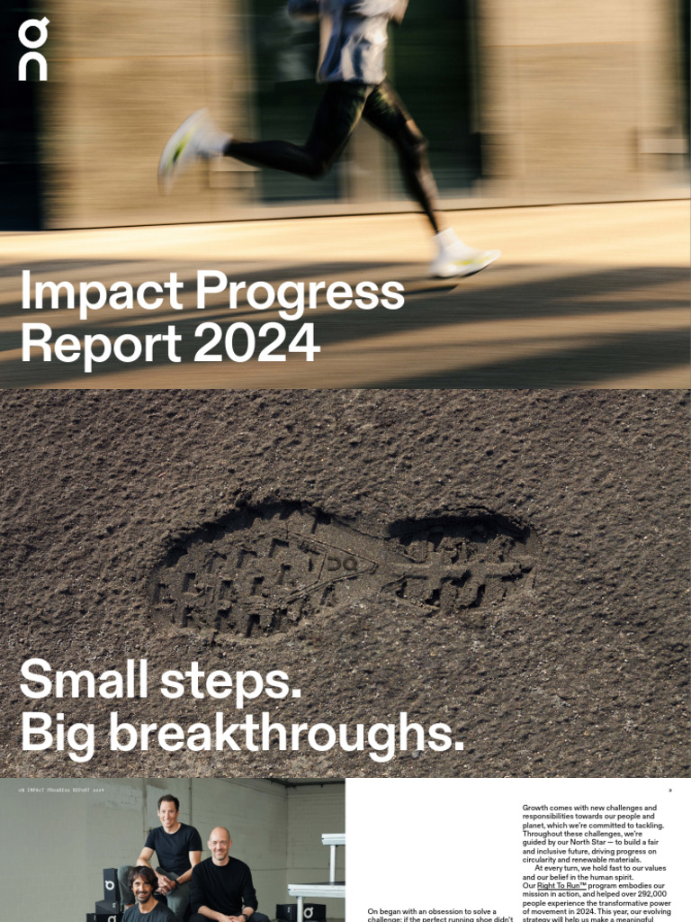 On Impact Progress Report 2024 | PDF | Sustainability | Supply Chain