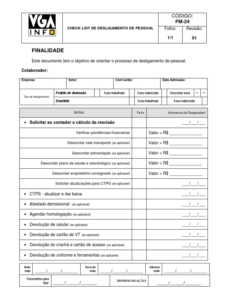 FM-24 Check List de Desligamento de Pessoal_REV01