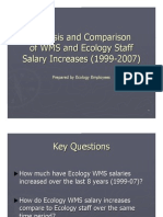 Analysis and Comparison of WMS and Ecology Staff Salary Increases (1999-2007)