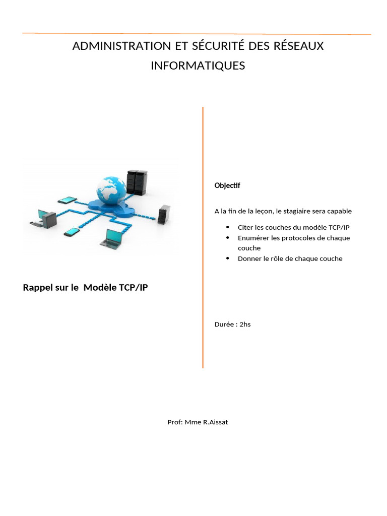 Modèle TCP/IP : Couches et Protocoles | PDF | Suite des protocoles ...