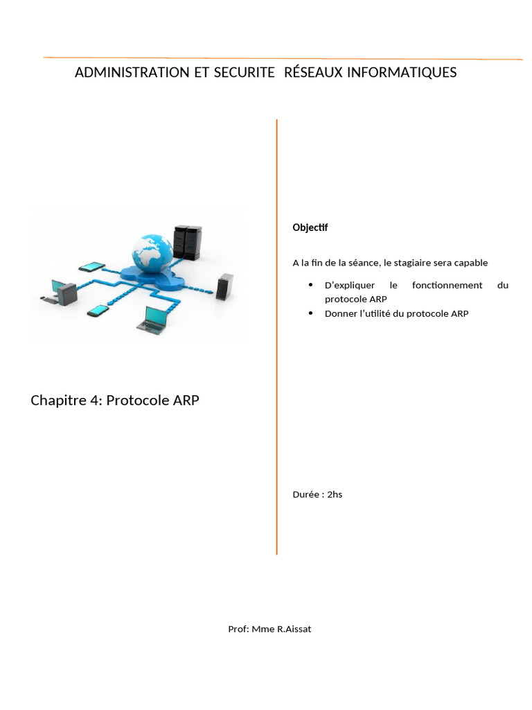 Fonctionnement du Protocole ARP | PDF | l'Internet | Standards de ...