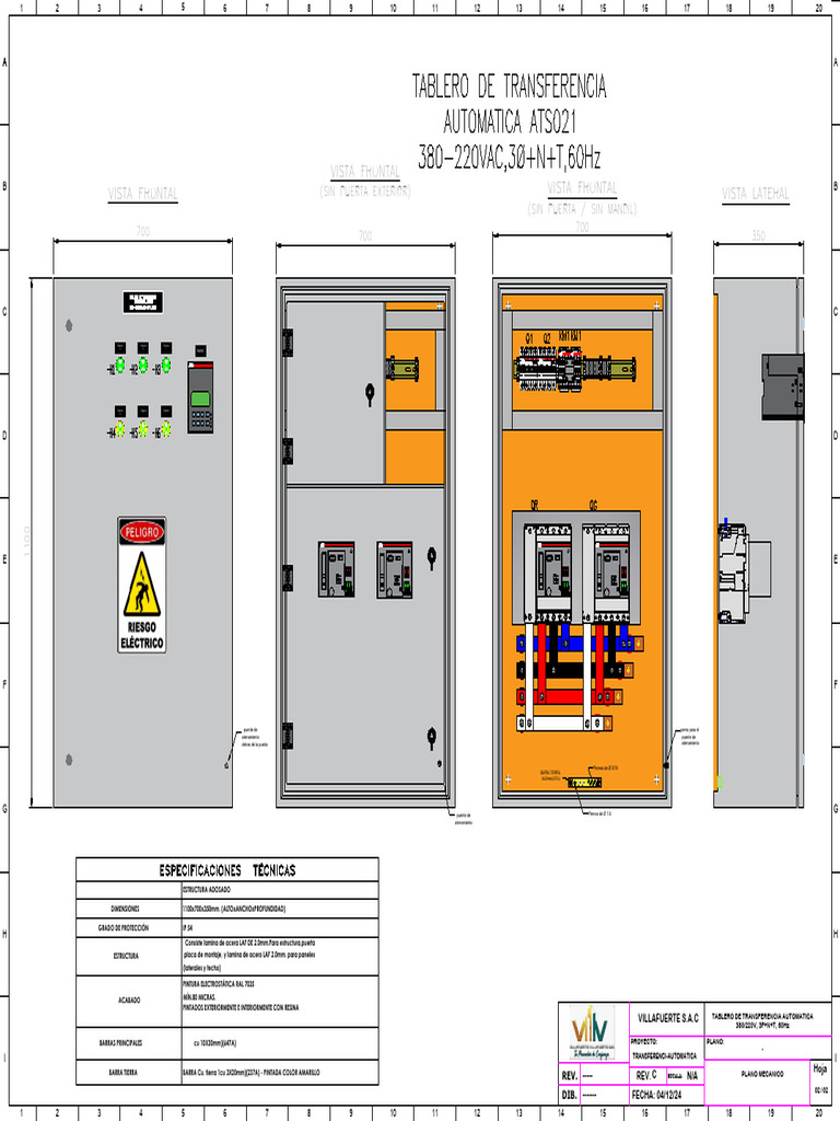 Tablero de Transferncia Automatica Ats021 | PDF | Estilos de carrocería ...