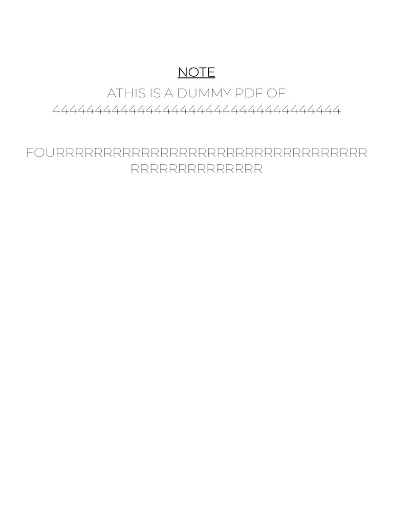 Note Fourrr | PDF