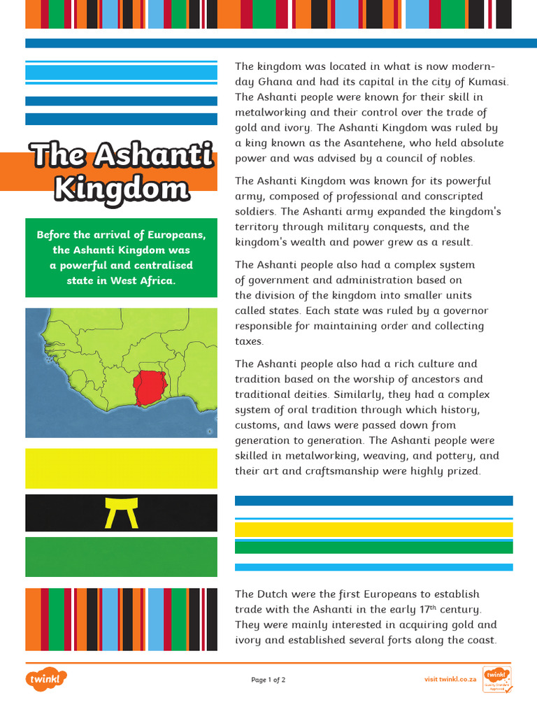 Overview of the Ashanti Kingdom | PDF | British Empire