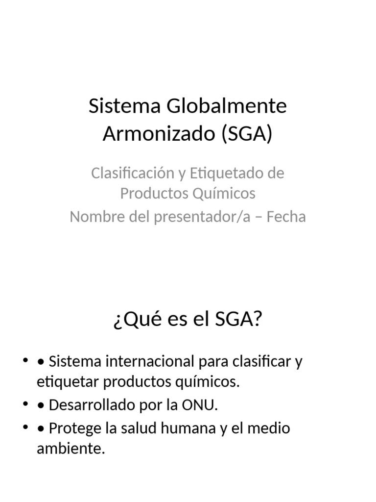 Qué es el Sistema SGA y su Importancia | PDF